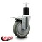 Service Caster 5'' Gray Poly Swivel 1-3/4'' Expanding Stem Caster Total Lock Brake SCC-EXTTL20S514-PPUB-134 - alternate 3
